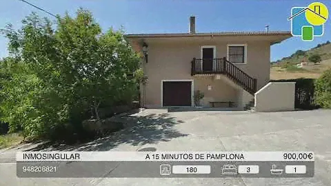 Alquiler de Bonita casa con jardin a pocos minutos de Pamplona